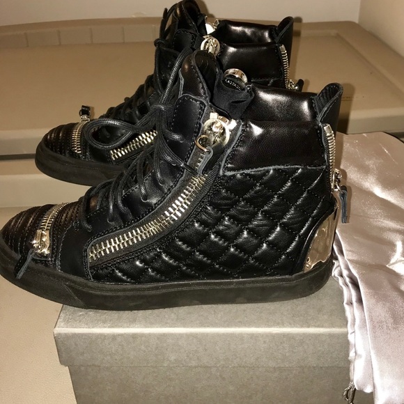 Giuseppe Zanotti Black leather quilted… - Picture 2 of 10